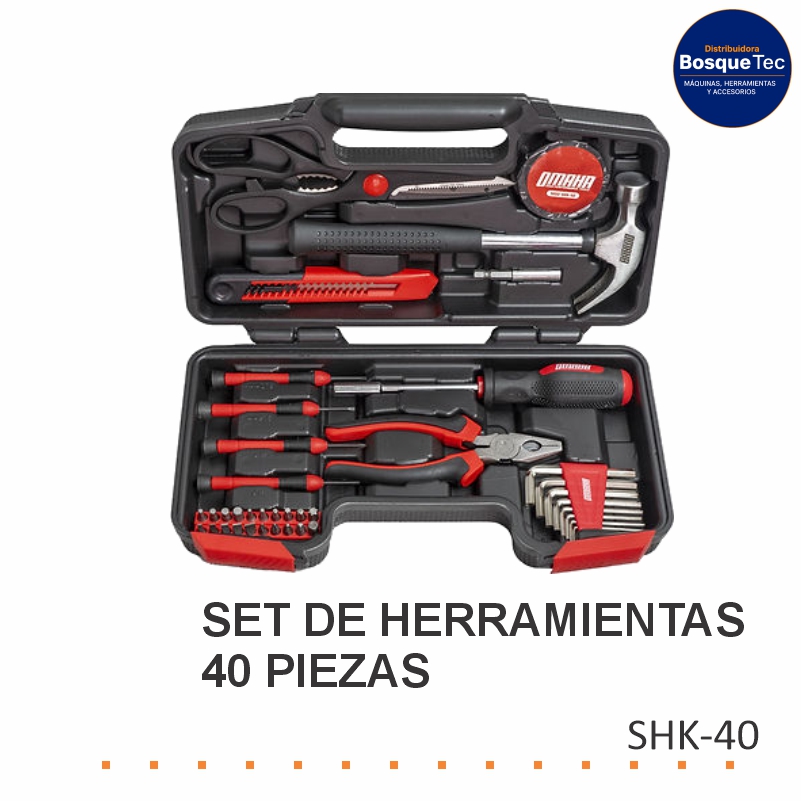 Set de Herramientas 40 Piezas Omaha SHK-40