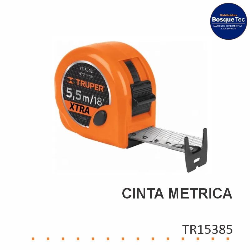 Cinta Metrica Truper 5,5M TR15385