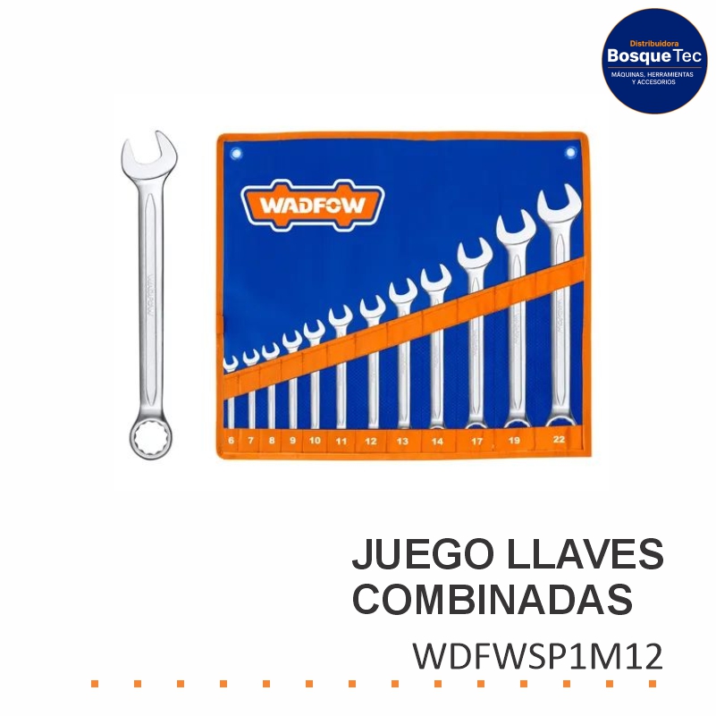 Juego de Llaves Combinadas WADFOW WDFWSP1M12