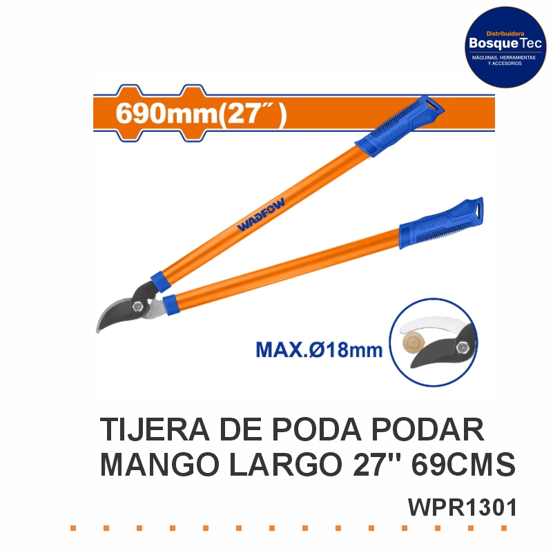 Tijera de Poda Wadfow Podar Mango Largo 27'' 69Cms - Wpr1301