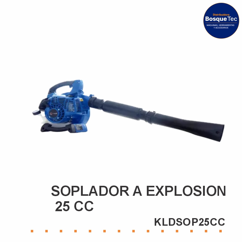 Soplador a explosión 25 cc. 2 tiempos 400ml 7500rpm kld kldsop25cc