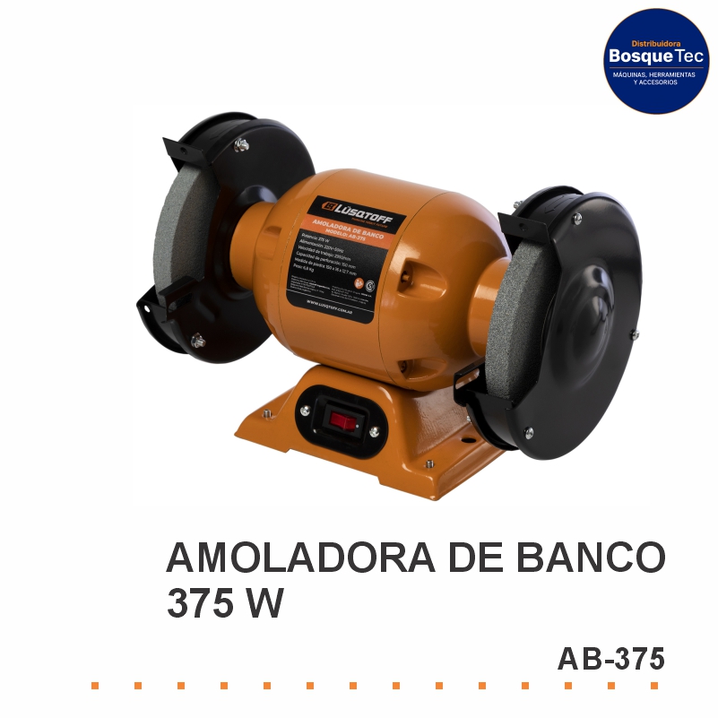 Amoladora De Banco Lusqtoff 375W Ab-375