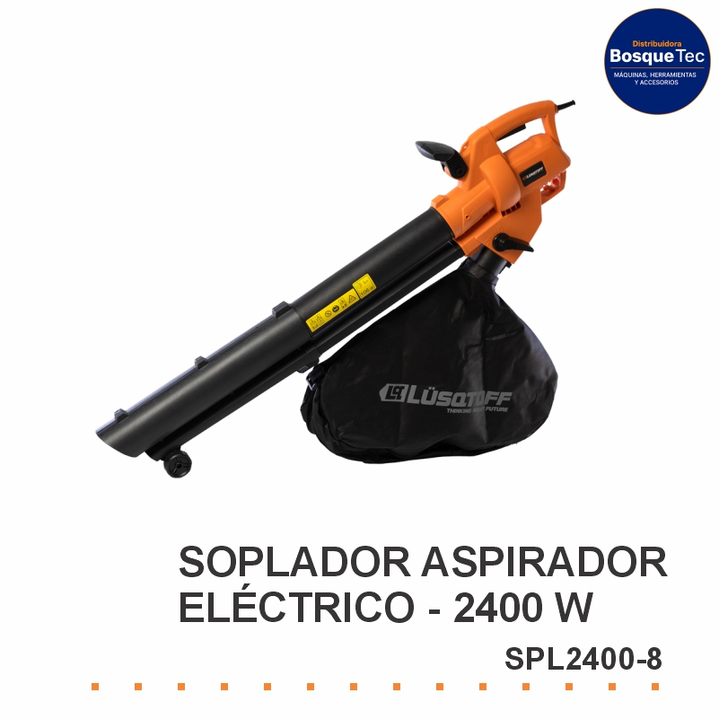 Soplador aspirador eléctrico lusqtoff- 2400 w spl2400-8