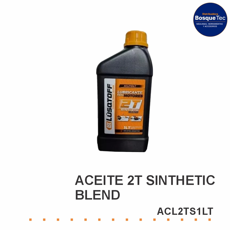 Aceite 2t lusqtoff bajo humo desmalezadoras motosierras 1 litro acl2ts1lt