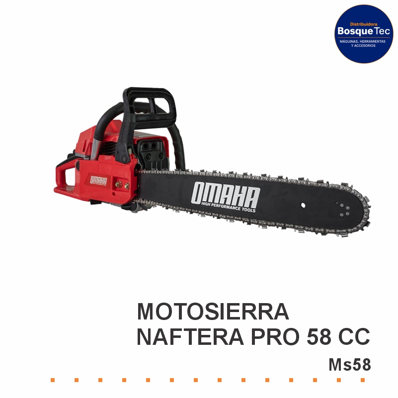 Motosierra naftera pro omaha 58cc ms58