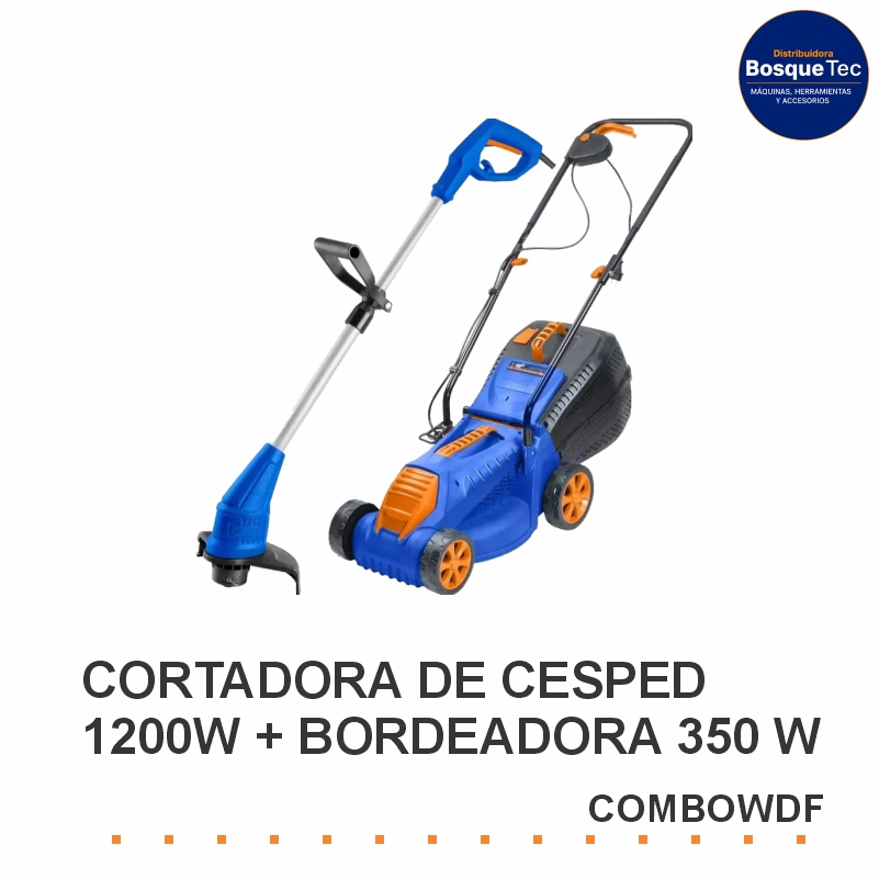 Cortadora de césped 1200 + bordeadora 350w wadfow combowdf