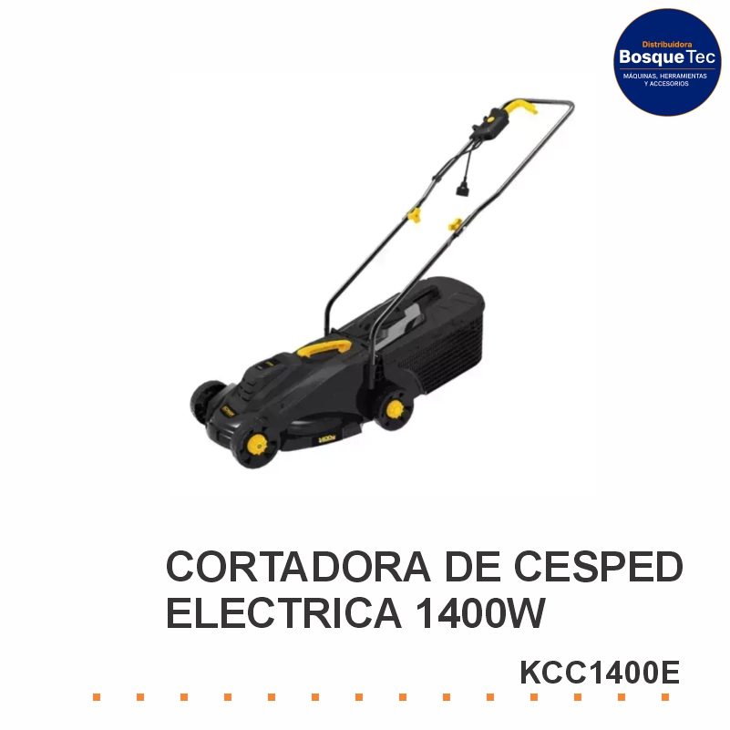 Cortadora de césped eléctrica 1400w konan kcc1400e