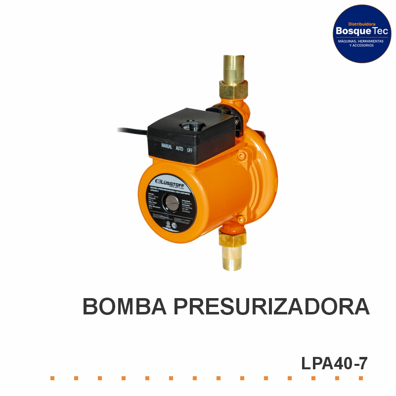 Bomba Presurizadora Con Soporte  260 W Lusqtoff Lpa40-7