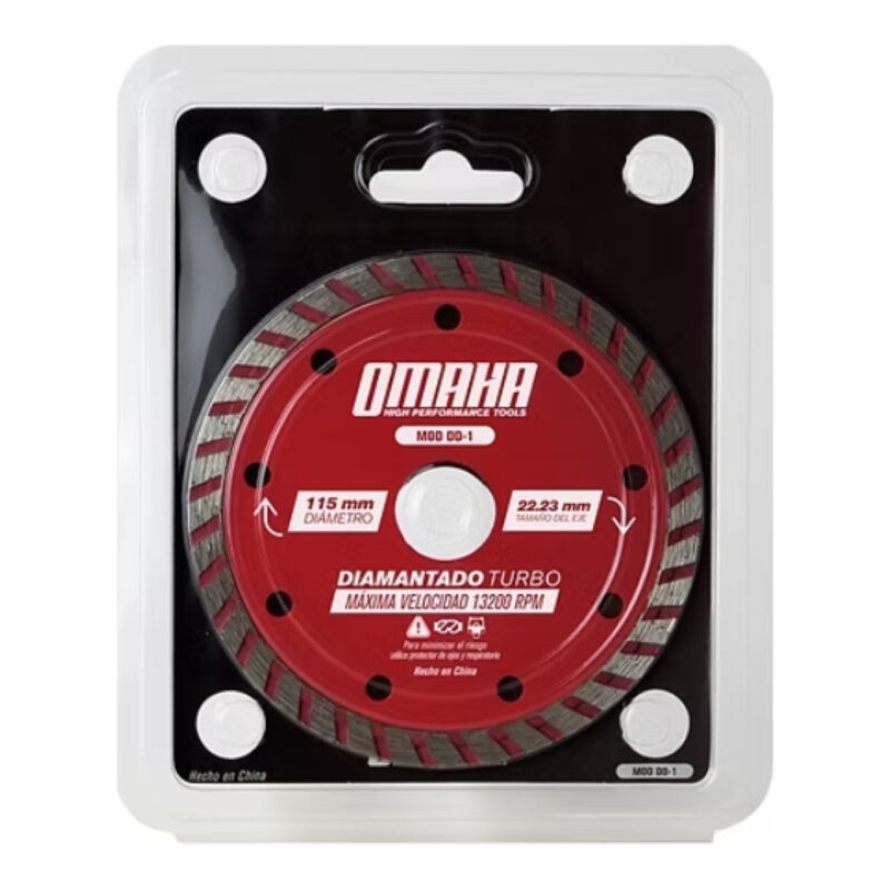 DISCO DE CORTE DIAMANTADO OMAHA TURBO 115X22,23MM