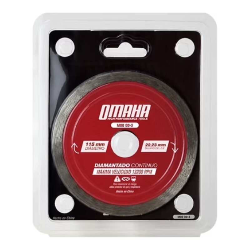 DISCO DE CORTE DIAMANTADO OMAHA CONTINUO 115X22,23MM