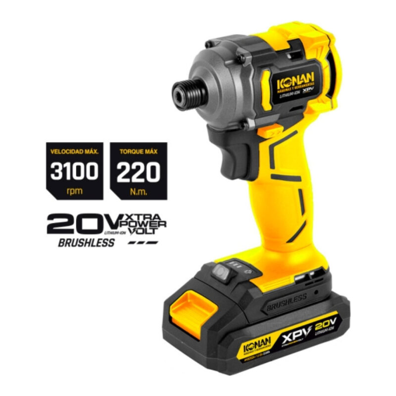 ATORNILLADOR IMPACTO 1/4" BATERIA 20V KAI1220BV
