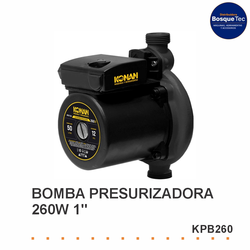 BOMBA PRESURIZADORA KONAN 260W 1" KONAN KPB260