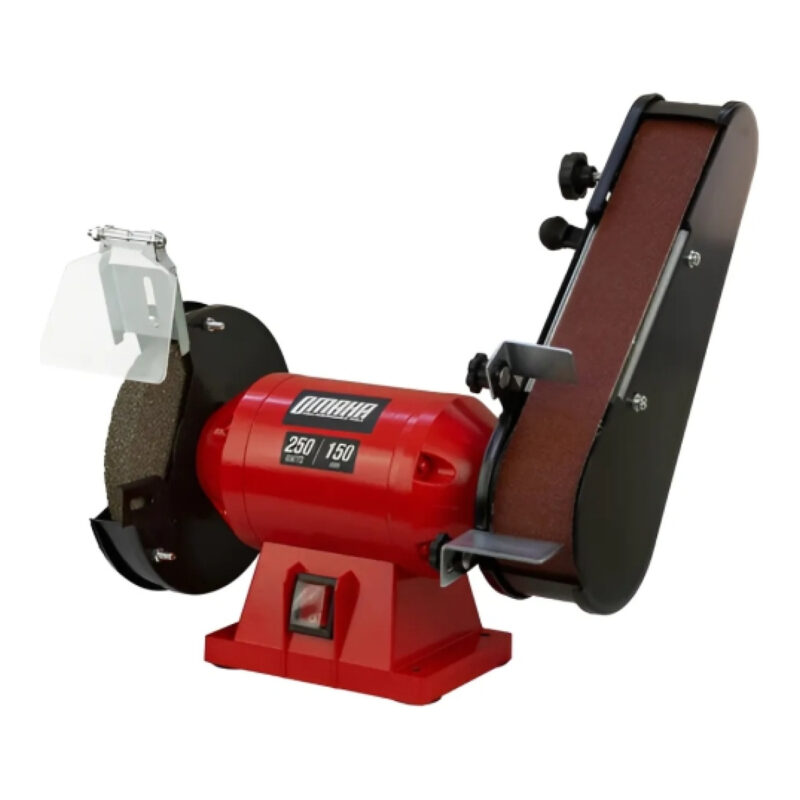AMOLADORA DE BANCO CON LIJADORA OMAHA MD-150-50