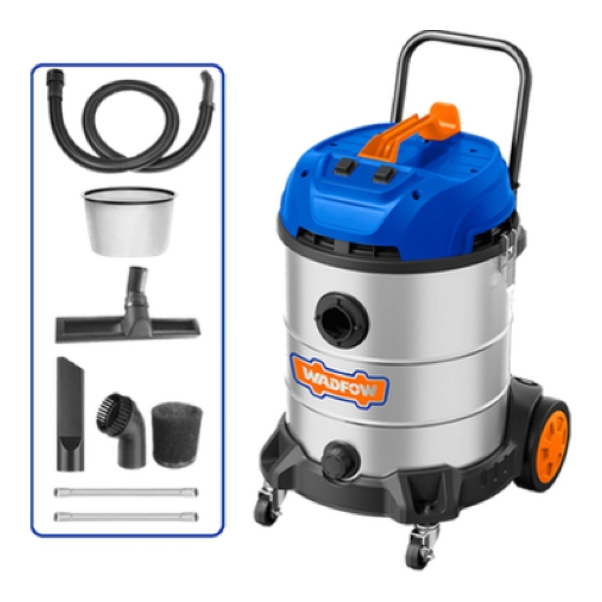 ASPIRADORA 60 LTS 1200 W TACHO METAL WADFOW WDFWVR5A604