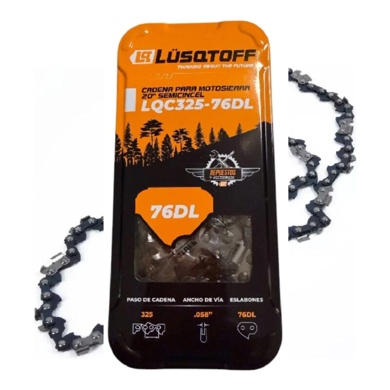 CADENA 12'' 3/8 LP SEMICINCEL .050 45DL LATA (GS2500) LQC38-45DL