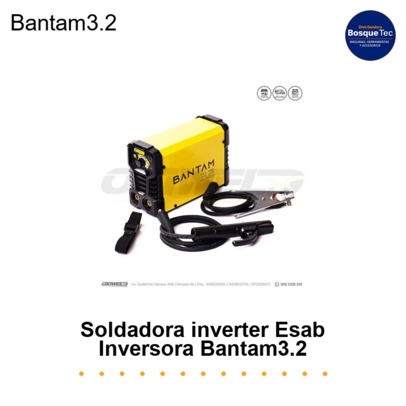 Soldadora inverter Esab Inversora Bantam3.2
