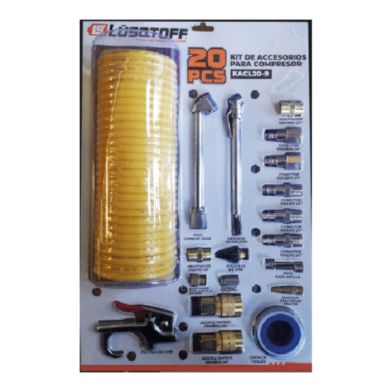 KIT ACCESORIO PARA COMPRESOR LUSQTOFF KACL20-9