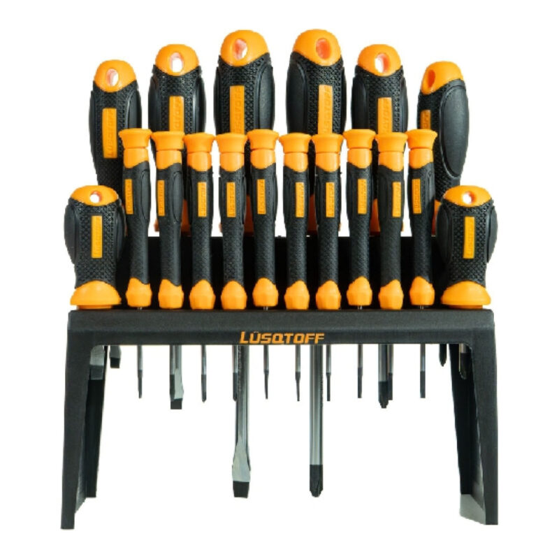 SET DESTORNILLADORES 18 PIEZAS LUSQTOFF L6025